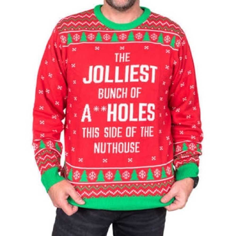National Lampoon Christmas vacation. Oversized ugly Christmas sweater